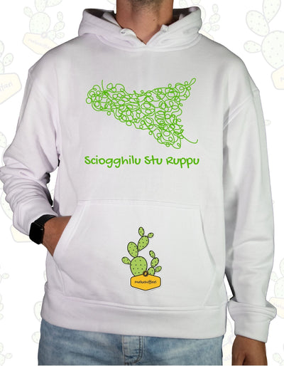 Felpa Unisex con cappuccio – SCIOGGHILU STU RUPPU 3.0