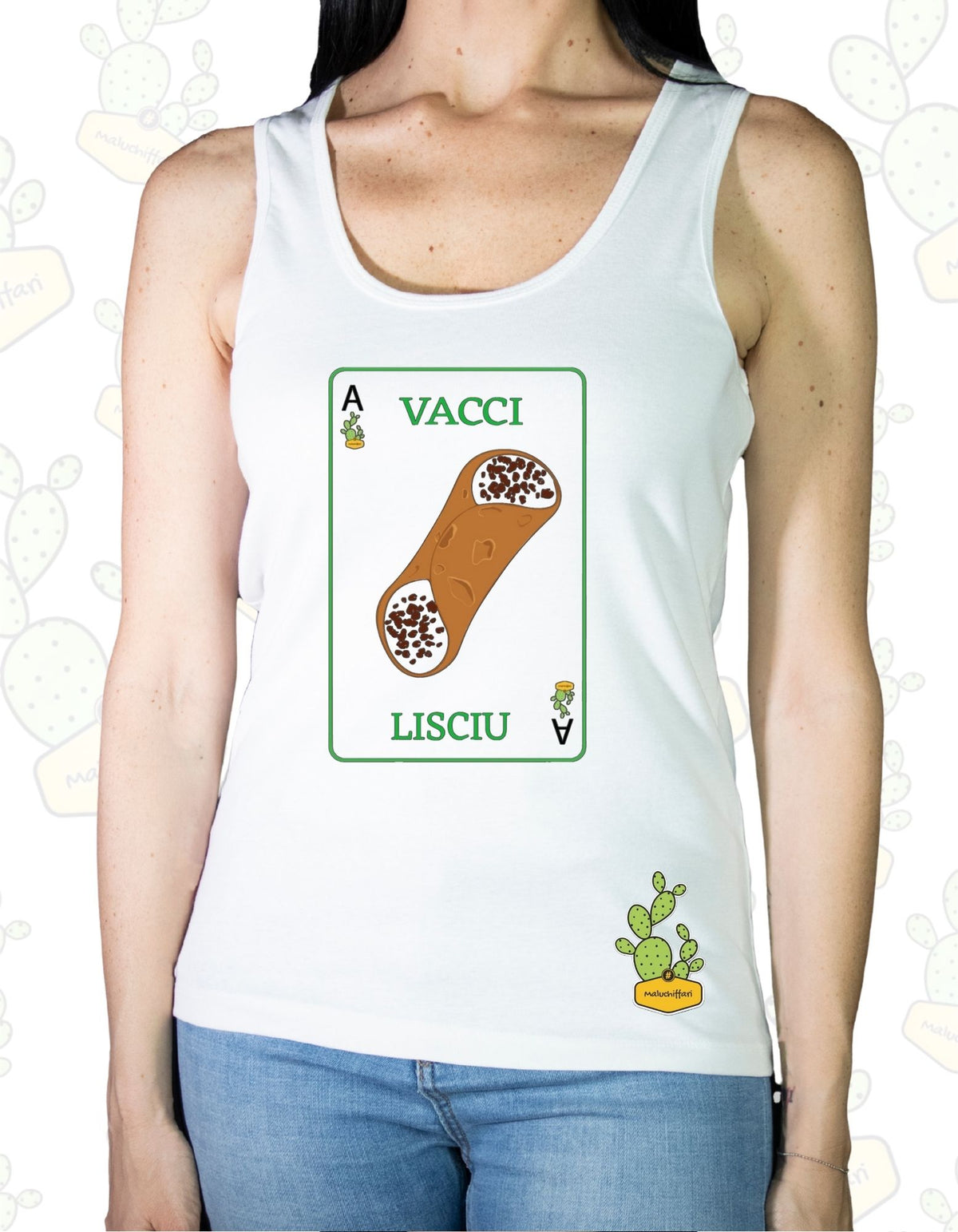 Canotta Donna - VACCI LISCIU   - A' CANUTTERA
