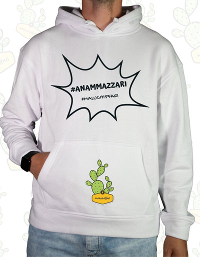 Felpa Unisex con cappuccio – ANAMMAZZARI  NUVOLA