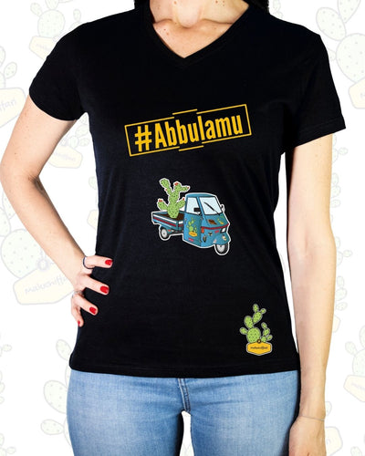 T-shirt Donna  – #ABBULAMU  (LAPA AZZURRA)