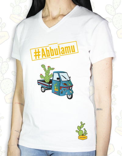T-shirt Donna  – #ABBULAMU  (LAPA AZZURRA)