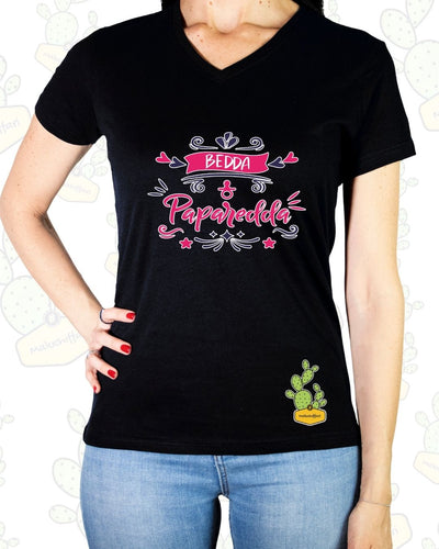T-shirt Donna – BEDDA PAPAREDDA   in corsivo