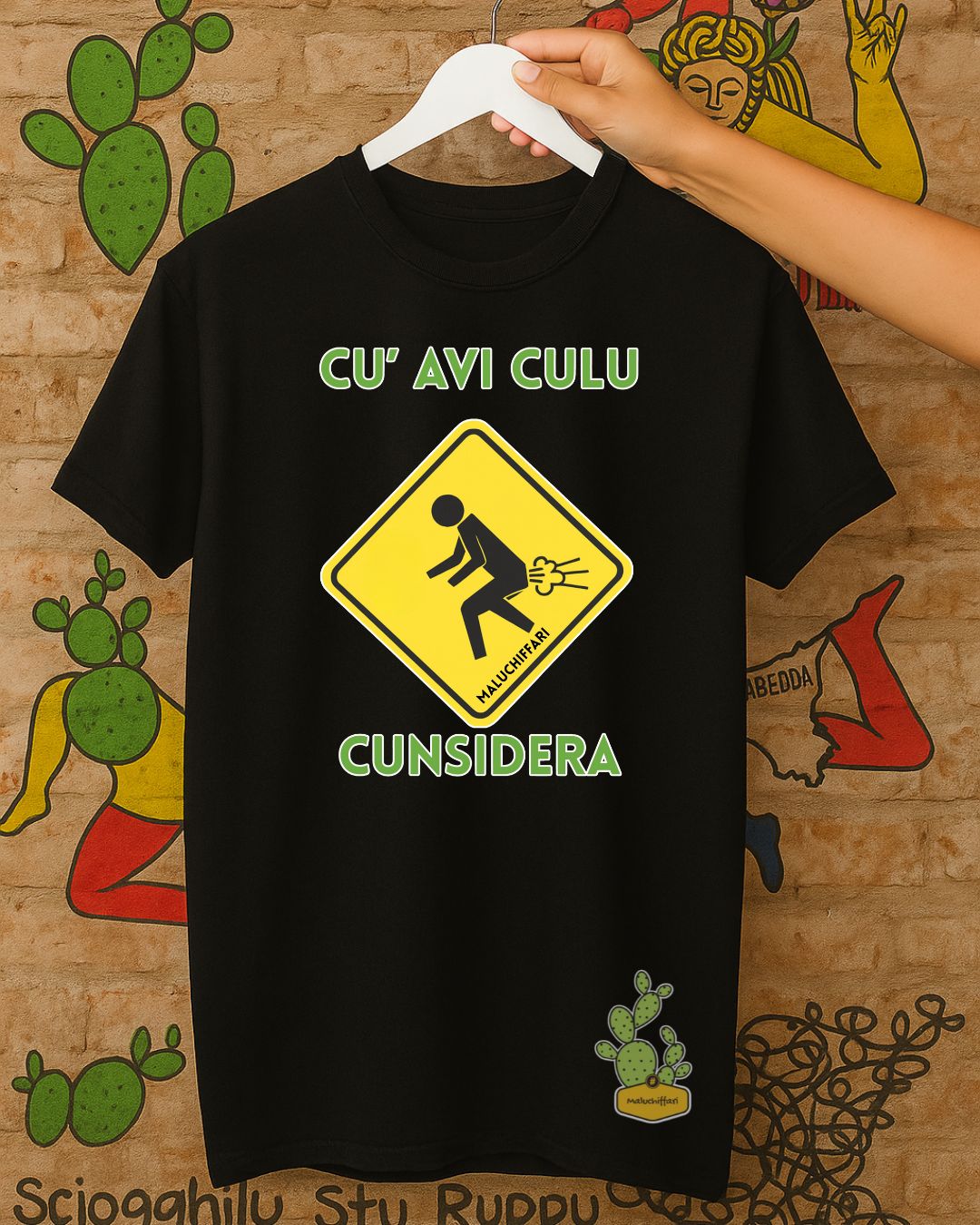 T-shirt Uomo  – CU AVI CULU CUNSIDERA
