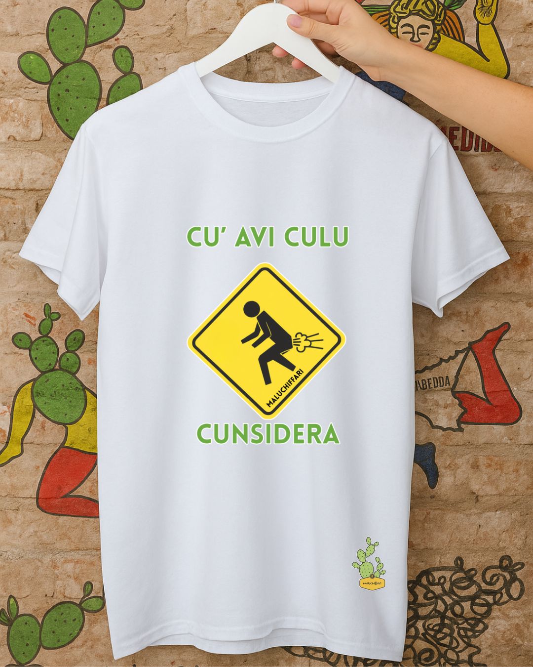 T-shirt Uomo  – CU AVI CULU CUNSIDERA
