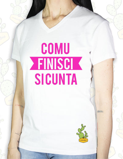 T-shirt Donna – COMU FINISCI SI CUNTA 2.0