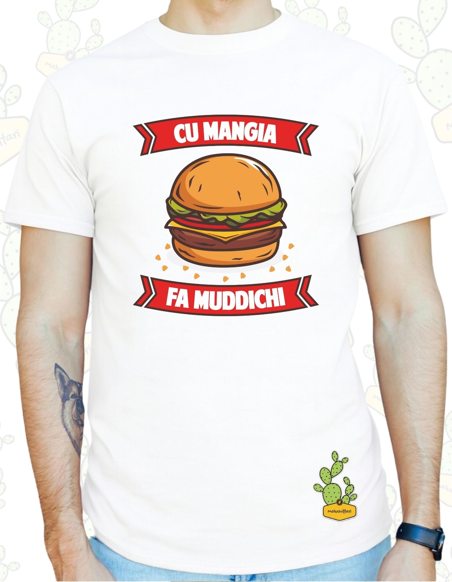 T-shirt Uomo – CU MANGIA FA MUDDICHI