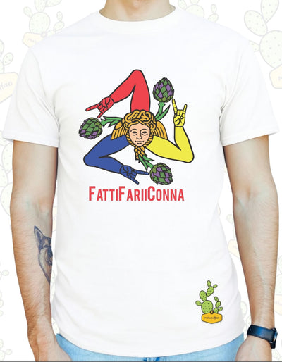 T-shirt Uomo  – Fatti FARI i' CONNA (TRICOLOR)