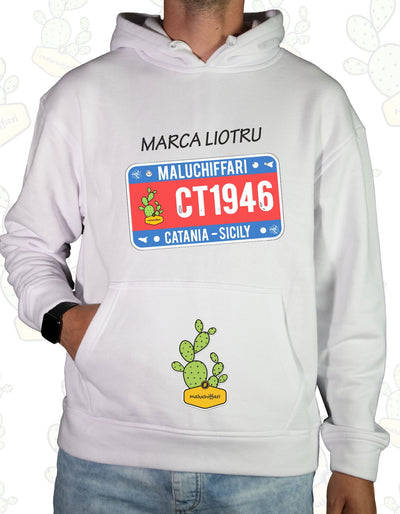 Felpa con cappuccio Maluchiffari – MARCA LIOTRU ,TARGA CT1946 -Unisex