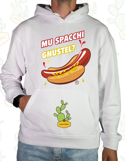Felpa Unisex con cappuccio – MU SPACCHI GNUSTEL?