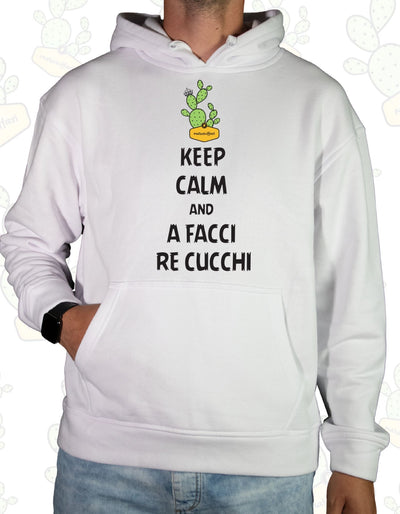 Felpa con cappuccio - KEEP CALM AND A FACCI Rè CUCCHI