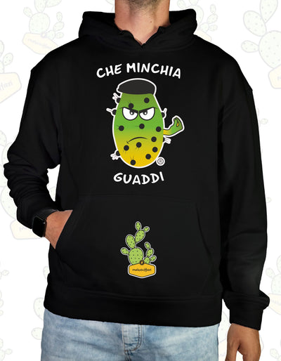 Felpa con cappuccio Maluchiffari – CHE MINCHIA GUADDI(Ficudinia) -Unisex