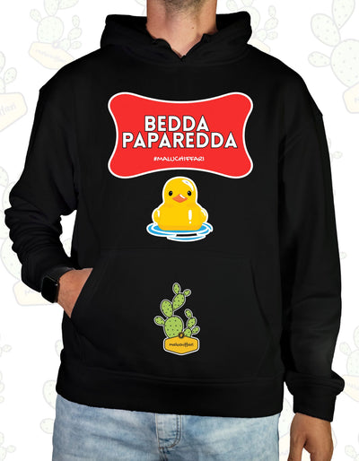 Felpa con cappuccio Maluchiffari – BEDDA PAPAREDDA PAP rds - Unisex
