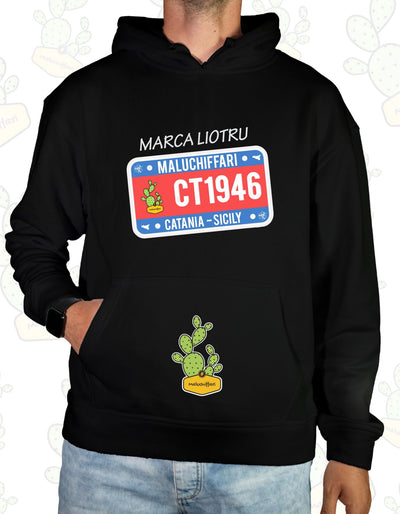 Felpa con cappuccio Maluchiffari – MARCA LIOTRU ,TARGA CT1946 -Unisex