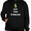 Felpa Unisex con cappuccio – KEEP CALM A MINCHIA