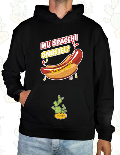 Felpa Unisex con cappuccio – MU SPACCHI GNUSTEL?