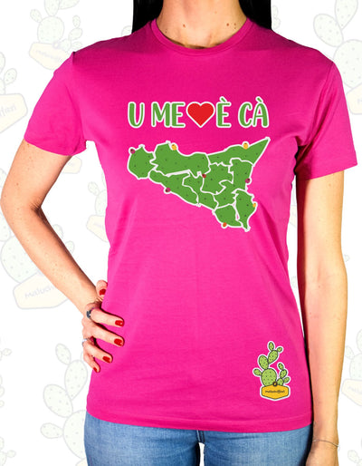 T-shirt Donna – U' ME CORI è CA ,SICILIA VERDE
