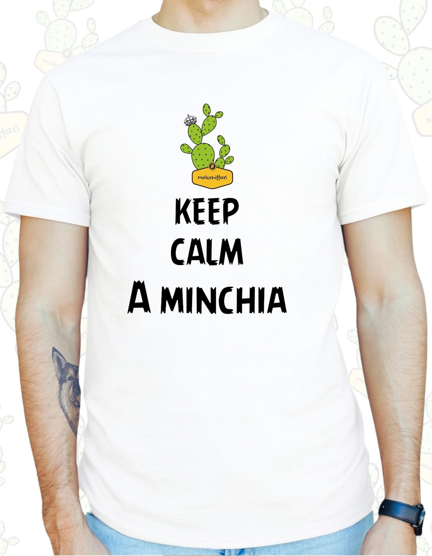 T-shirt Uomo  – KEEP CALM A MINCHIA