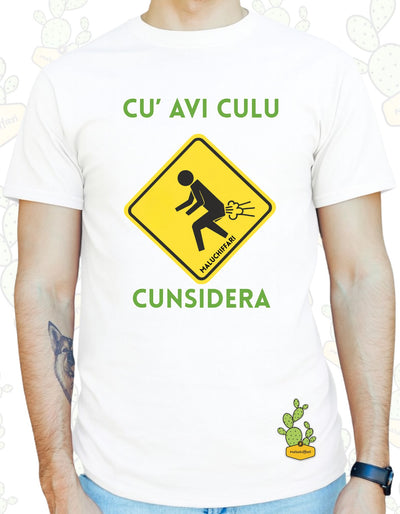 T-shirt Uomo  – CU AVI CULU CUNSIDERA