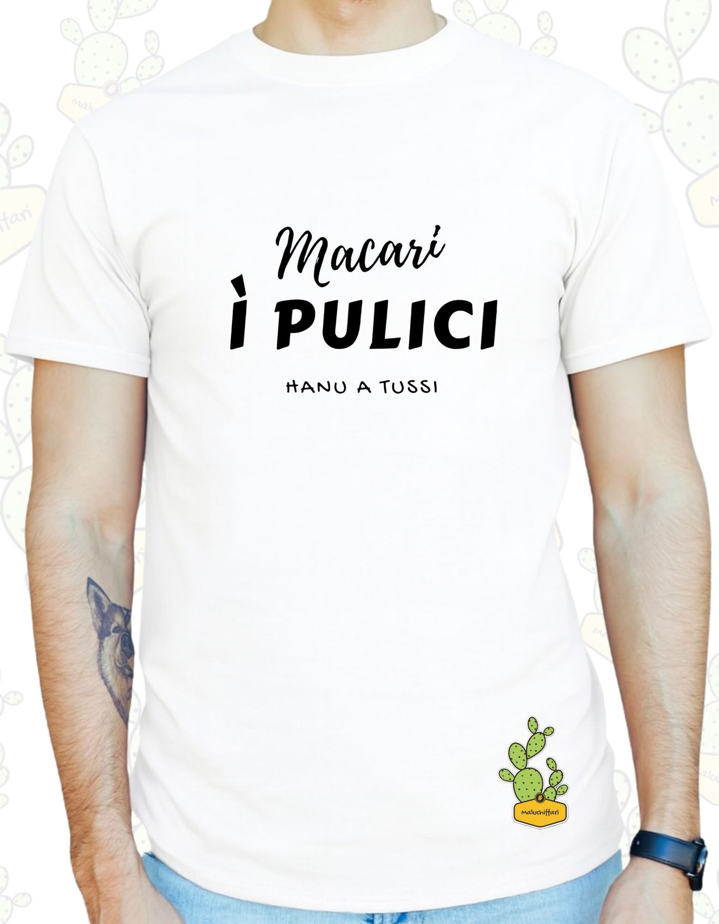 T-shirt Uomo – MACARI I PULICI HANU A TUSSI
