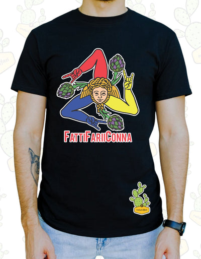 T-shirt Uomo  – Fatti FARI i' CONNA (TRICOLOR)