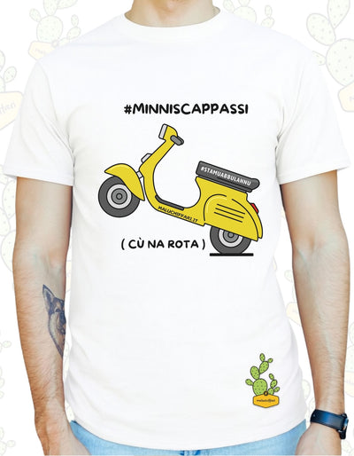T-shirt Uomo – MINNISCAPPASSI cu na rota (VESPA)