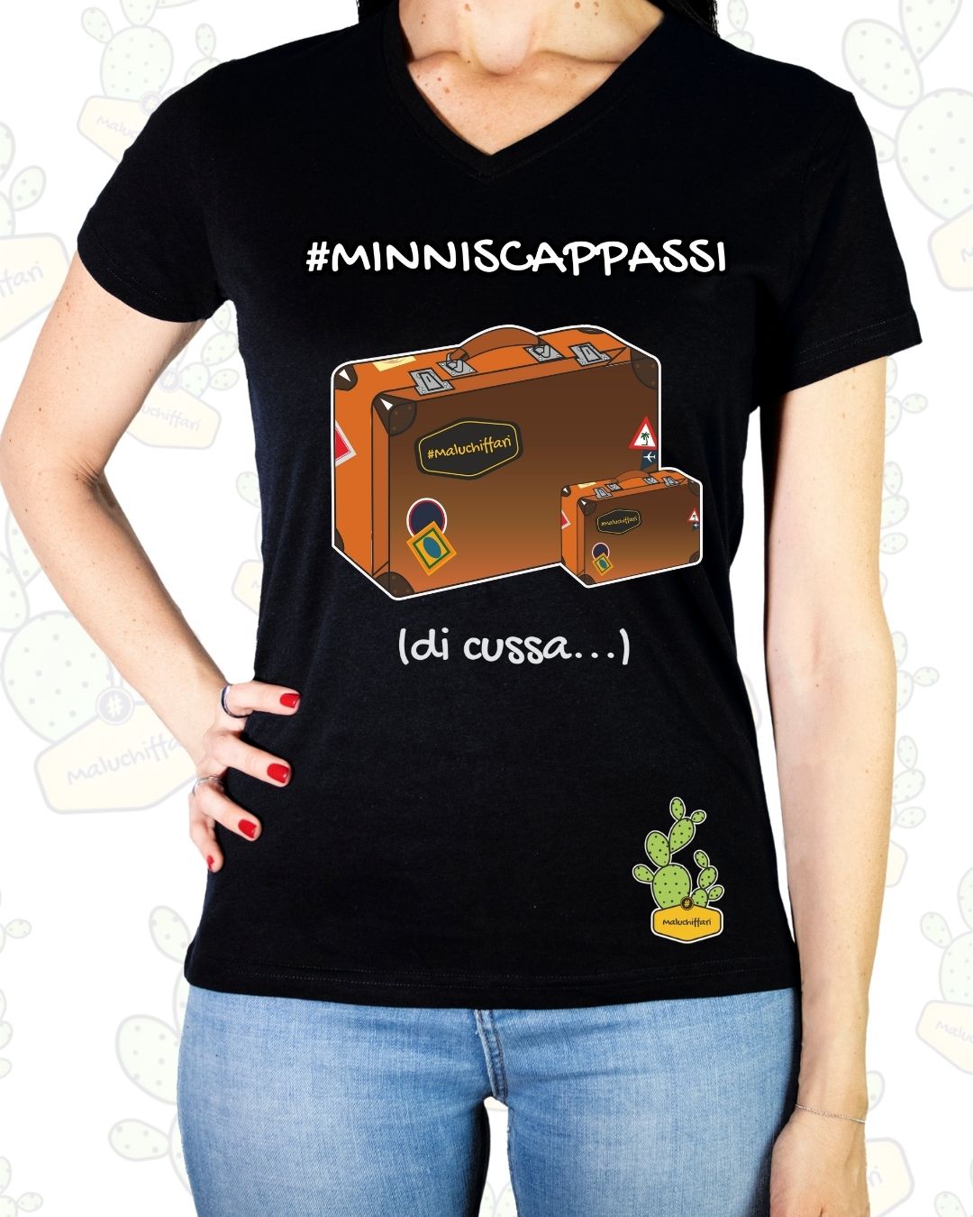 T-shirt Donna  – MINNISCAPPASSI di cussa VALIGIA