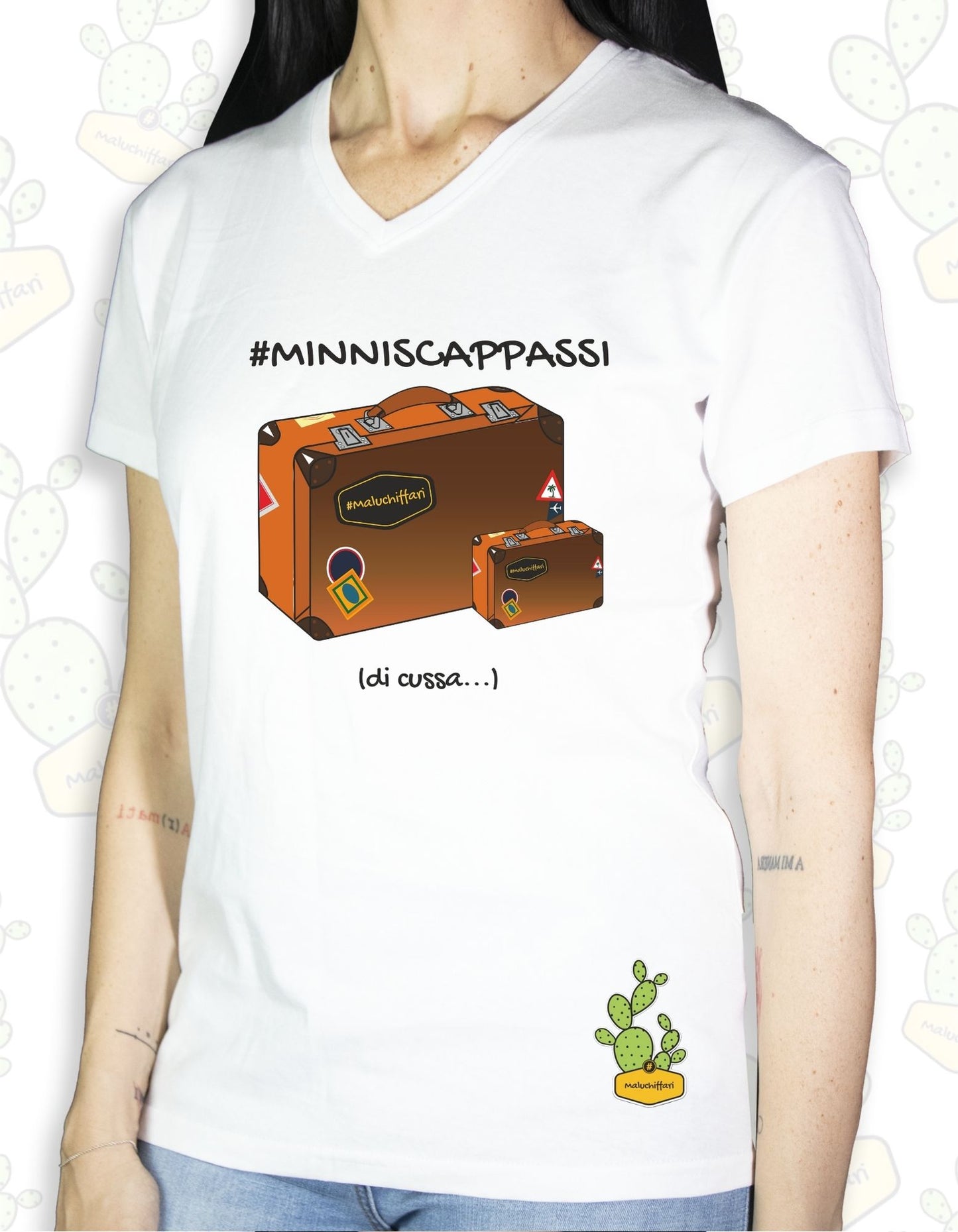 T-shirt Donna  – MINNISCAPPASSI di cussa VALIGIA