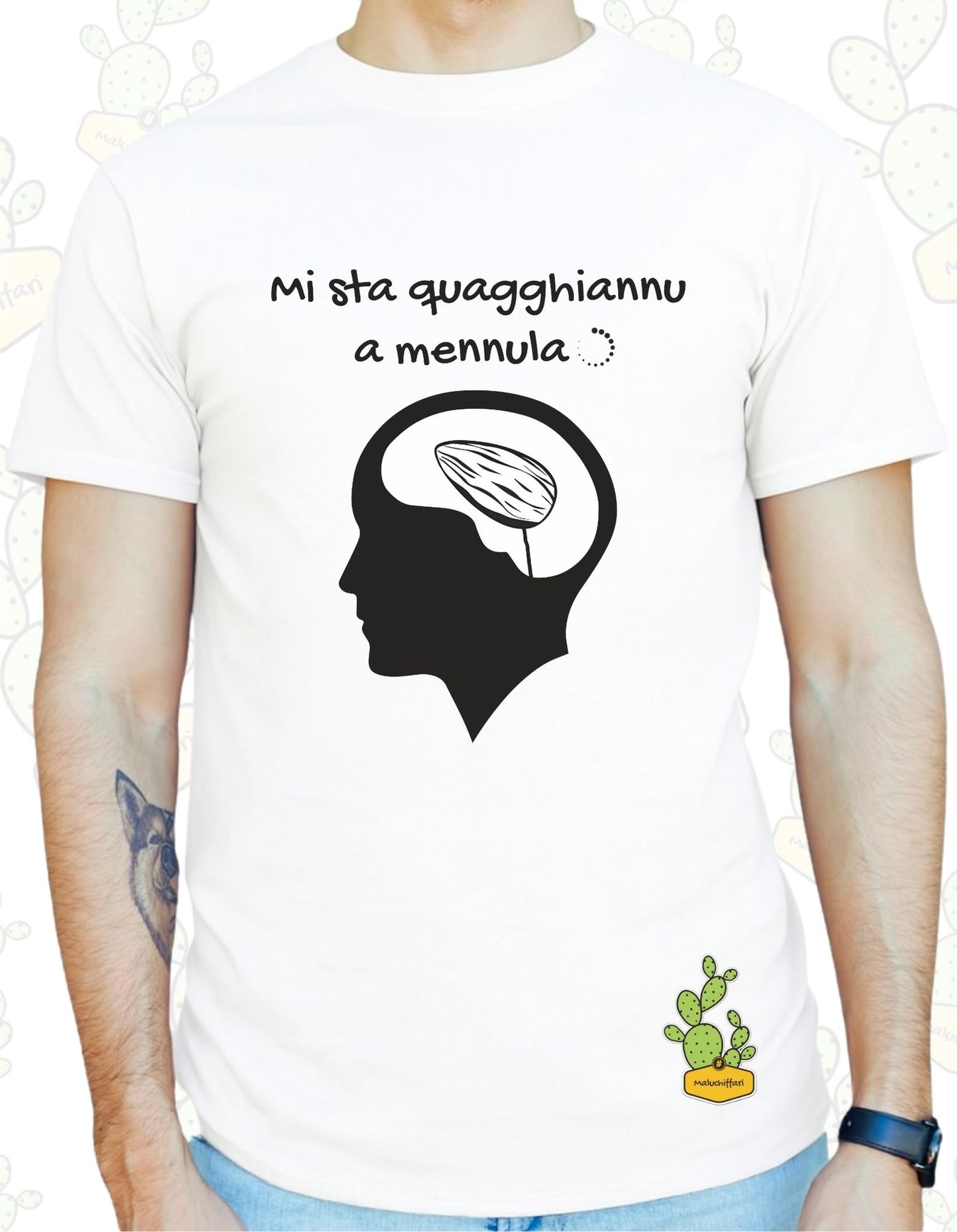 T-shirt Uomo  – MI STA QUAGGHIANNU A MENNULA