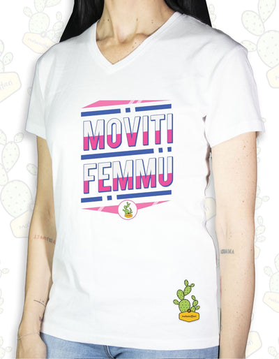 T-shirt Donna – MOVITI FEMMU (ROSA)