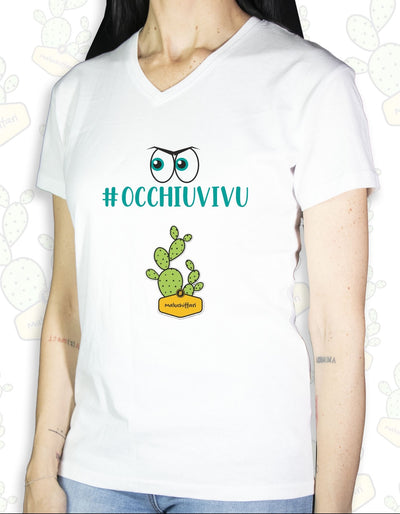 T-shirt Donna  – OCCHIU VIVU ( occhi )