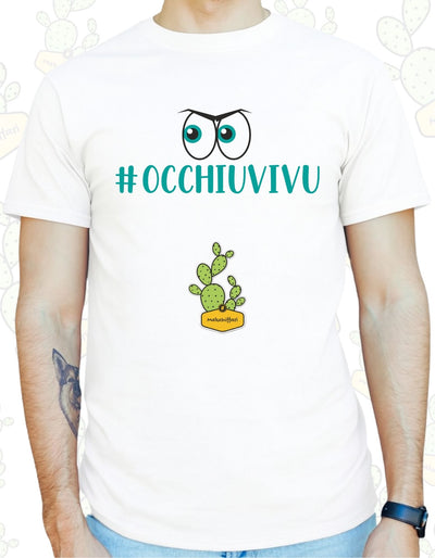 T-shirt Uomo  – #OCCHIU VIVU (OCCHI)