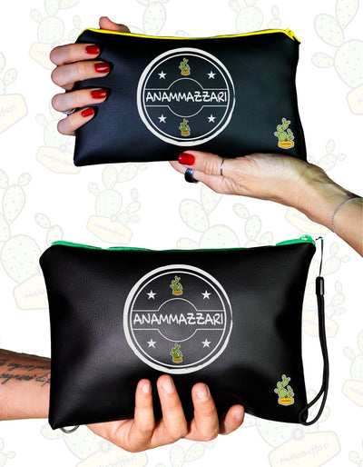 Pochette  in ECOPELLE –  ANAMMZZARI TIMBRO