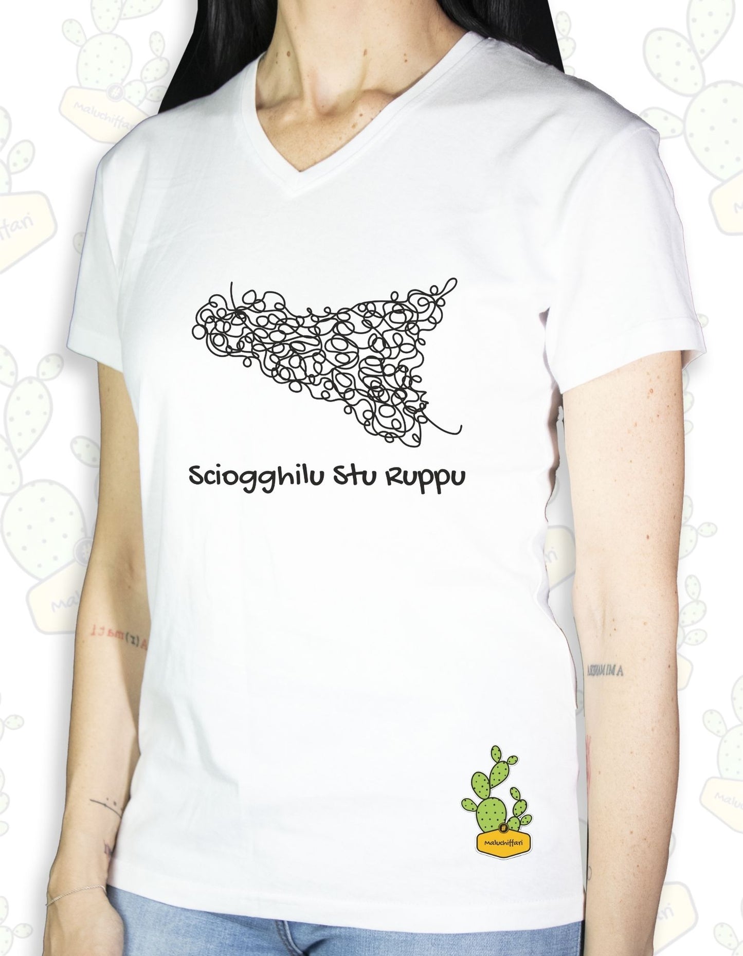 T-shirt Donna  – SCIOGGHILU STU RUPPU 1.0