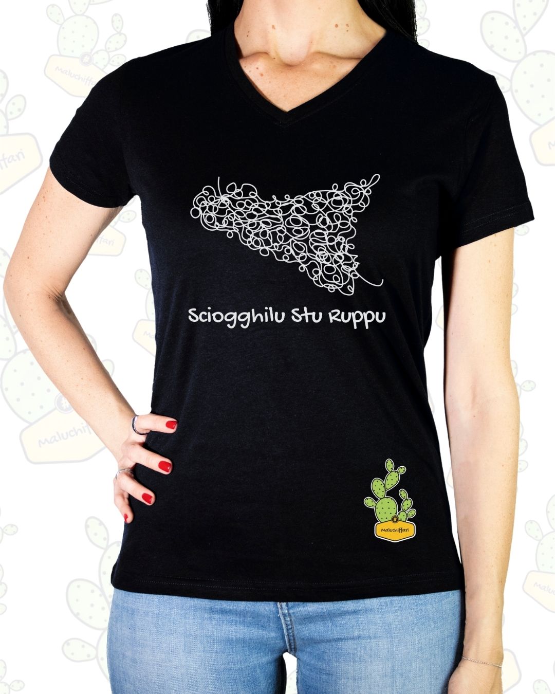 T-shirt Donna  – SCIOGGHILU STU RUPPU 1.0