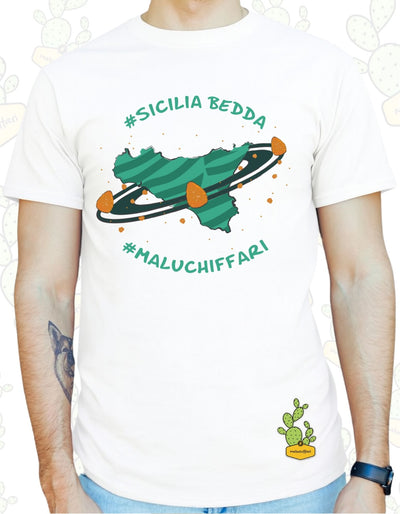T-shirt Uomo – SICILIABEDDA ARANCINI PIANETI