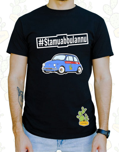 T-shirt Uomo – [ #STAMUABBULANNU ] 500 Azzurra