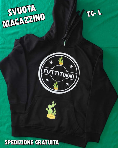 FELPA - L - FUTTITINNI TIMBRO ;  OCCASIONI - PRONTA CONSEGNA