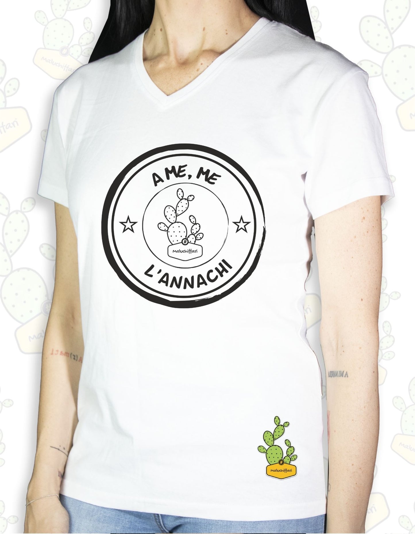 T-shirt Donna – A ME,ME L'ANNACHI TIMBRO LOGO 1.0