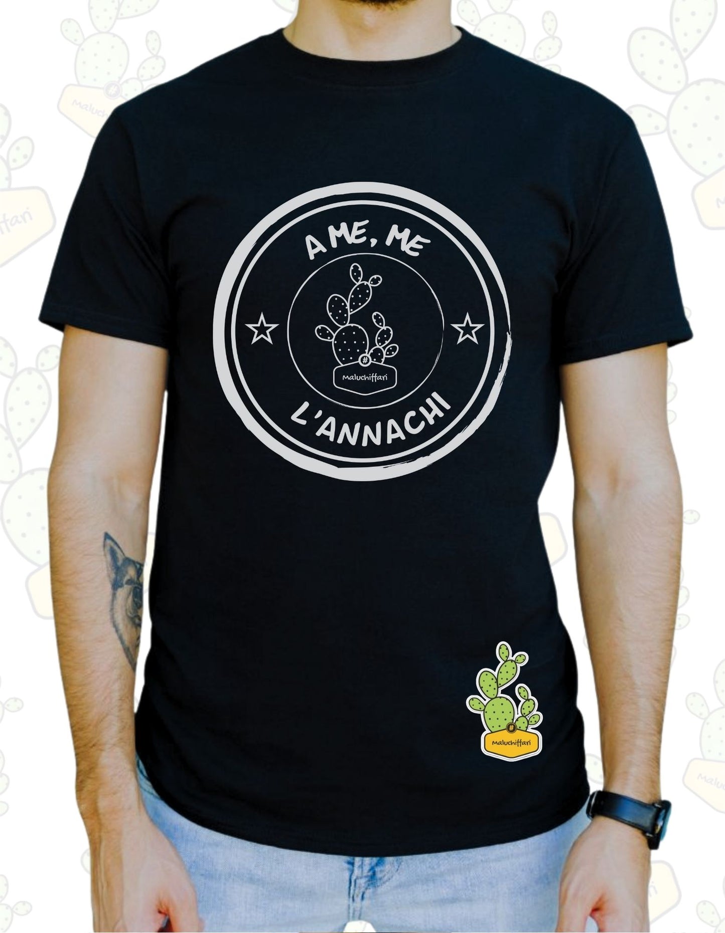 T-shirt Uomo - A ME, ME L'ANNACHI TIMBRO LOGO