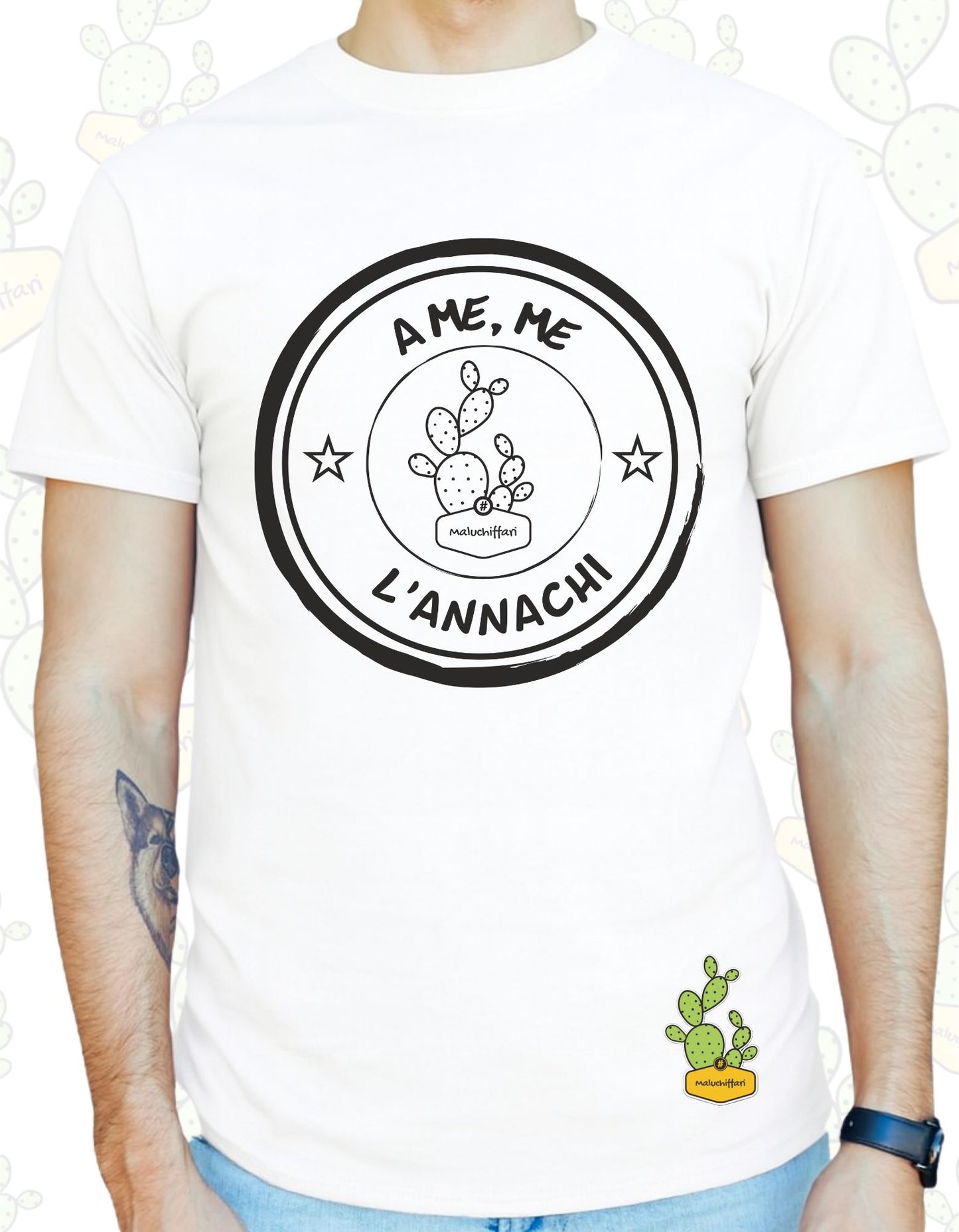 T-shirt Uomo - A ME, ME L'ANNACHI TIMBRO LOGO