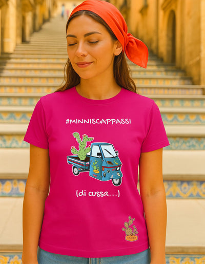 T-shirt Donna  – MINNISCAPPASSI ca Lapa (blu)