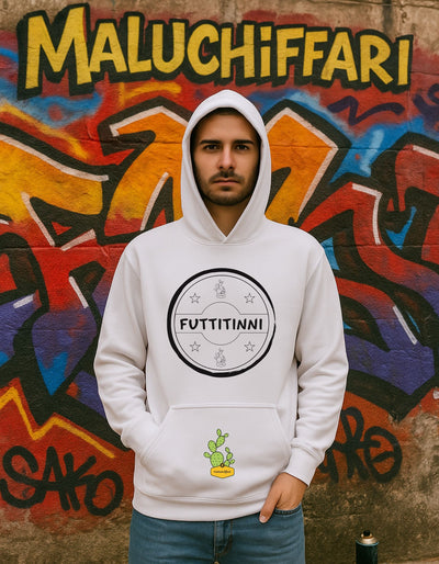 Felpa Unisex con cappuccio – FUTTITINI TIMBRO 1.0