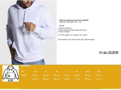 Felpa Unisex con cappuccio – ANAMMAZZARI TIMBRO